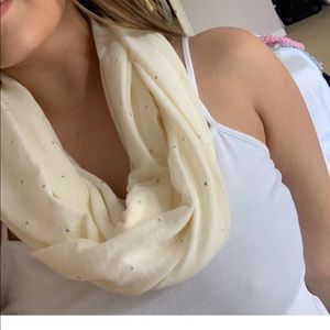 White Infiniti scarf